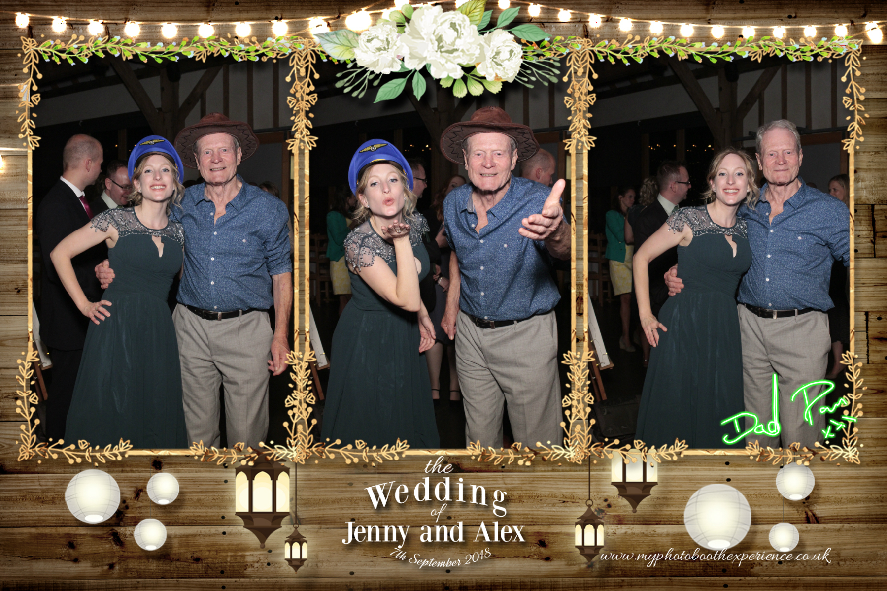 Jenny & Alex's Wedding | View more photos from the event at gallery.myphotoboothexperience.co.uk/u/MyPhotoBoothExperienceLtd/Jenny-Alexs-Wedding